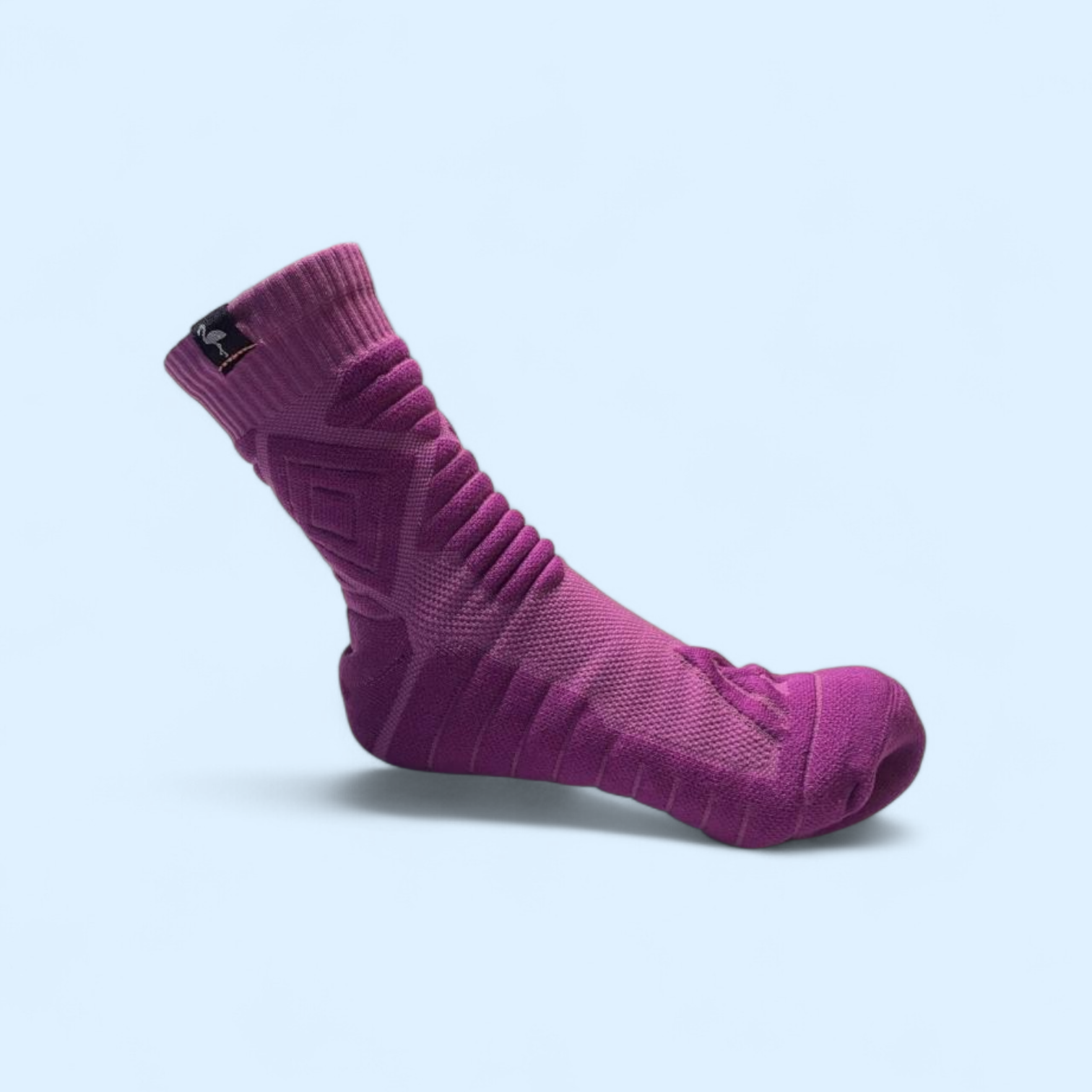 Calcetín Mamalluca Morado — medio para tenis y pádel Flamingo Sports Chile